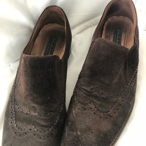 Brown suede Johnston & Murphy shoes
